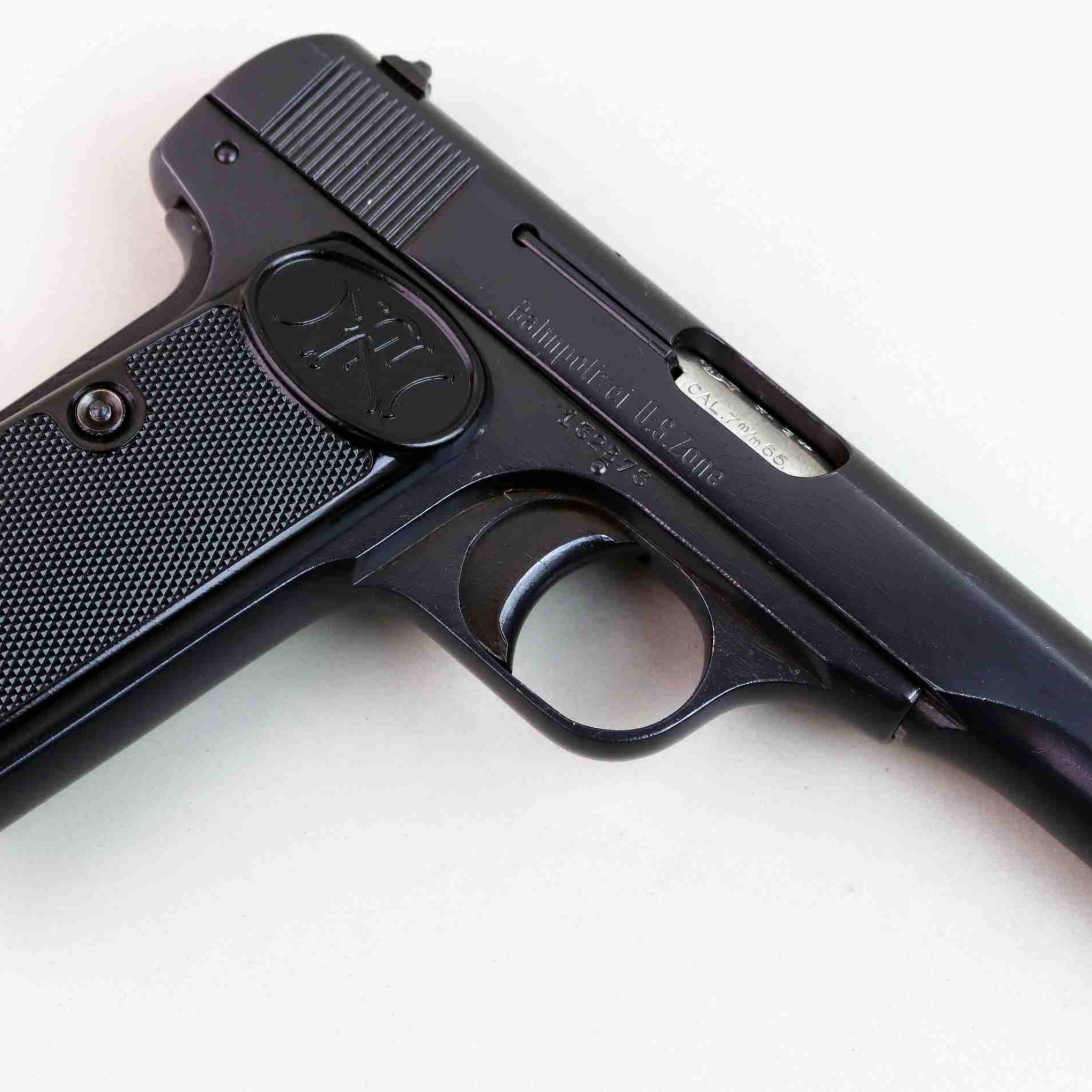 Pistola F N Browning Mod 10 22 Cal 7 65 Browning Bahnpolizei U S