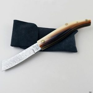 Coltello Sandro Mariani mod. Rasolino Siciliano lama damasco 20 cm.