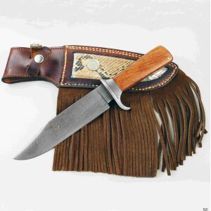 Coltello Manuel mod Bowie lama damasco inox