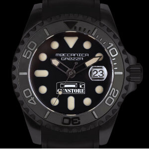 Orologio Meccanica Grezza mod. GUNSTORE WHALE 2000 AJBB BLACK