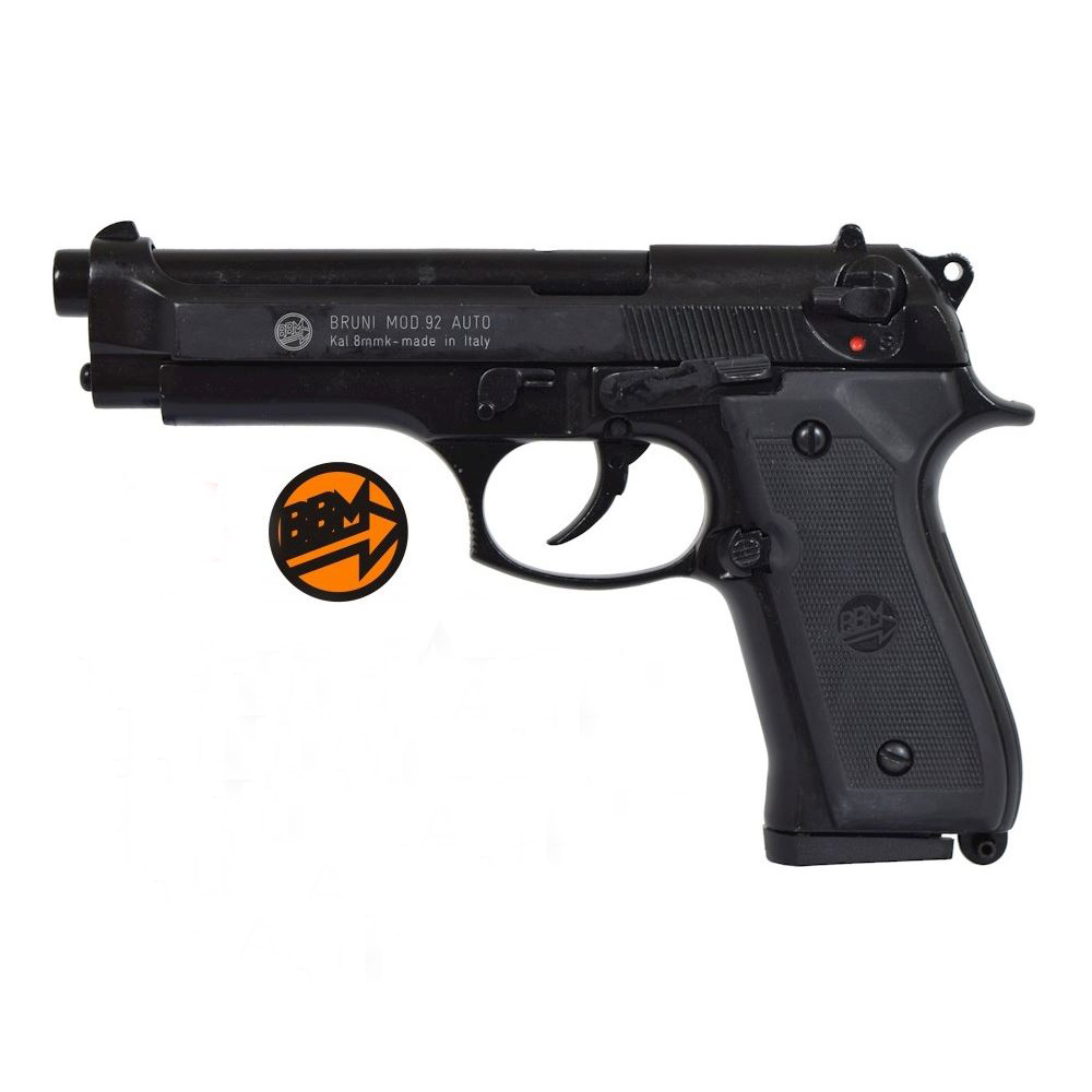 PISTOLA A SALVE 92 SINGOLO/RAFFICA CAL.8MM (SCACCIACANI) BR-1301