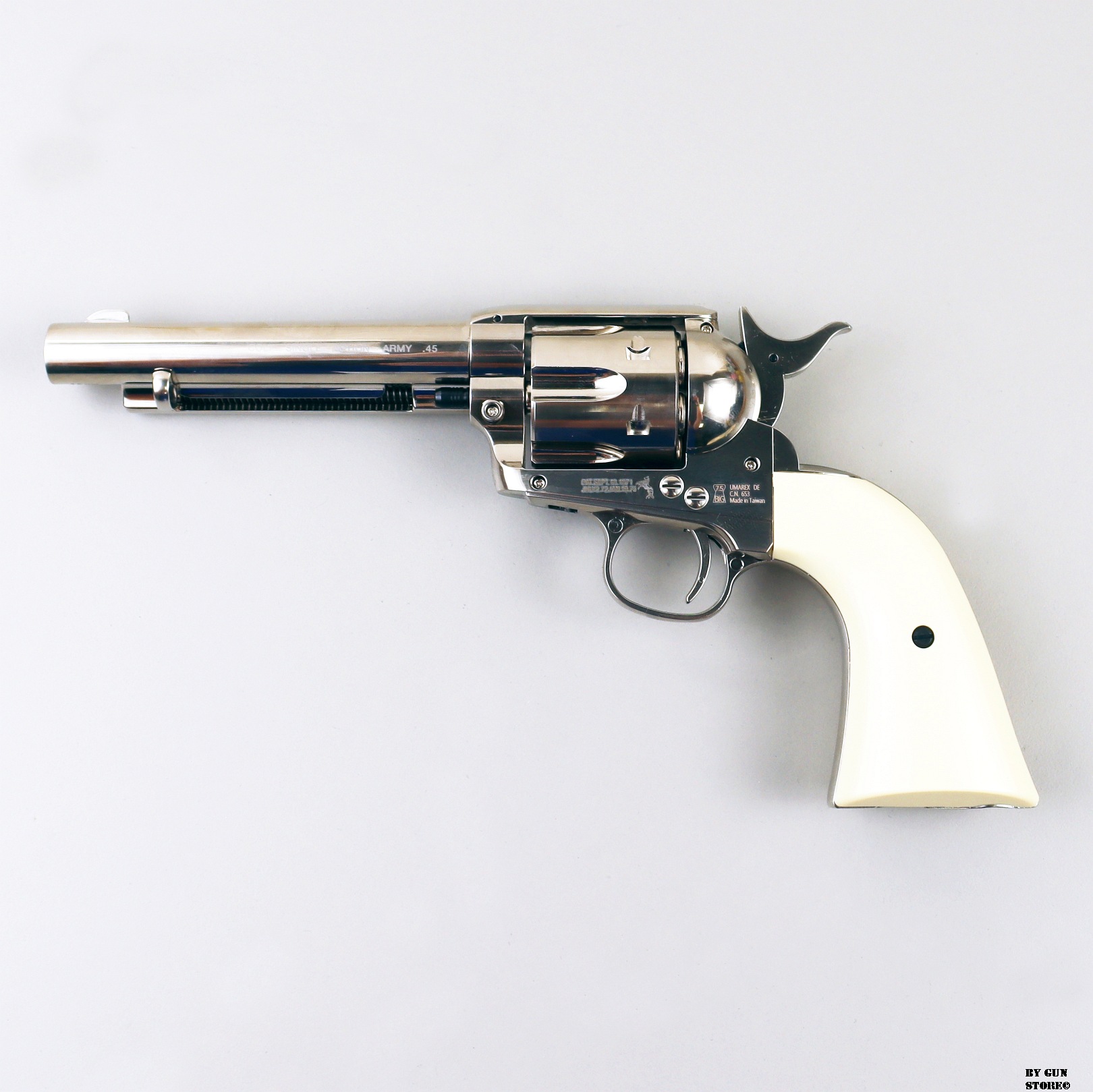 revolver UMAREX COLT SAA 45 PEACEMAKER CO2 PELLET NICHELATA -7,5J CAL. 4,5 C.N. 653